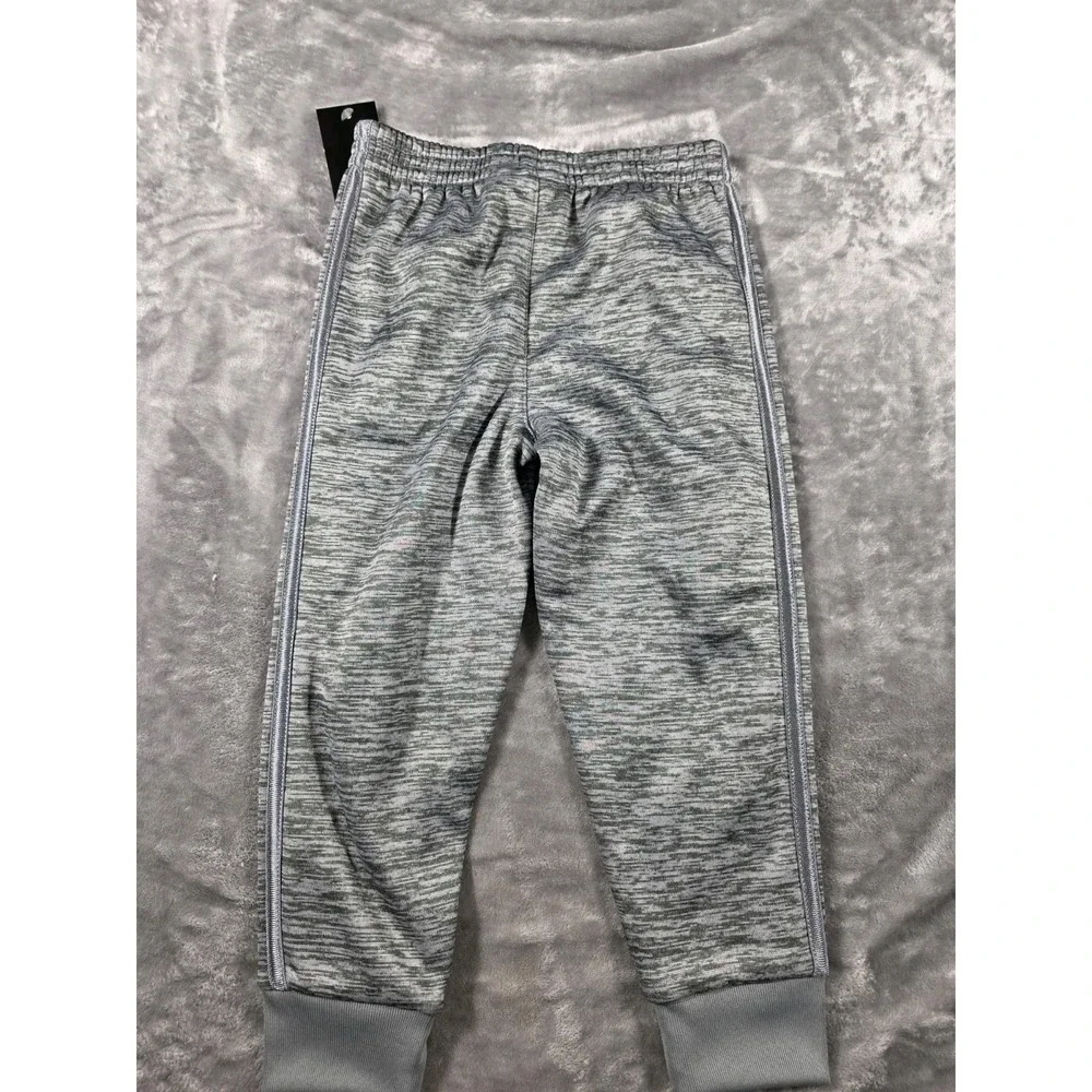 NWT Boys Adidas‎ Jogger Fleece Sweatpants w/Pockets Size 4 Heather Gray Kids